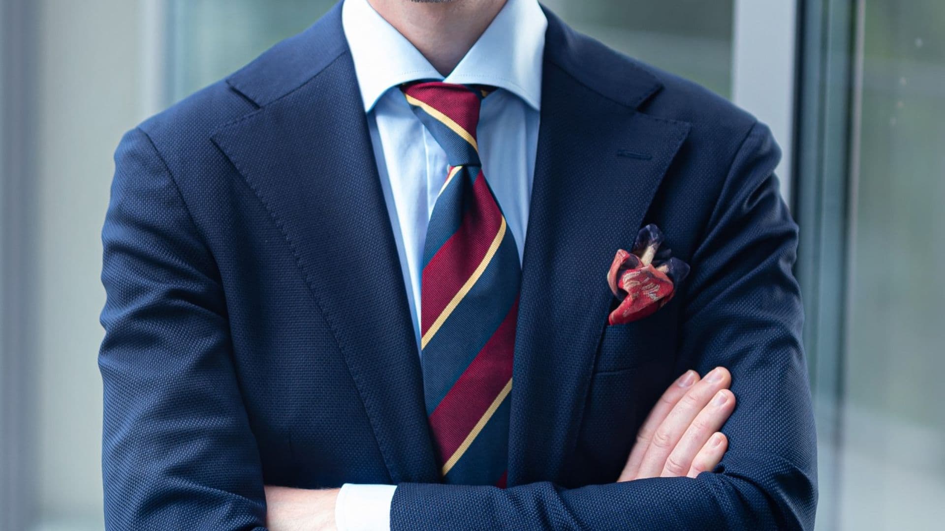 Bespoke regimental striped ties for corporate event